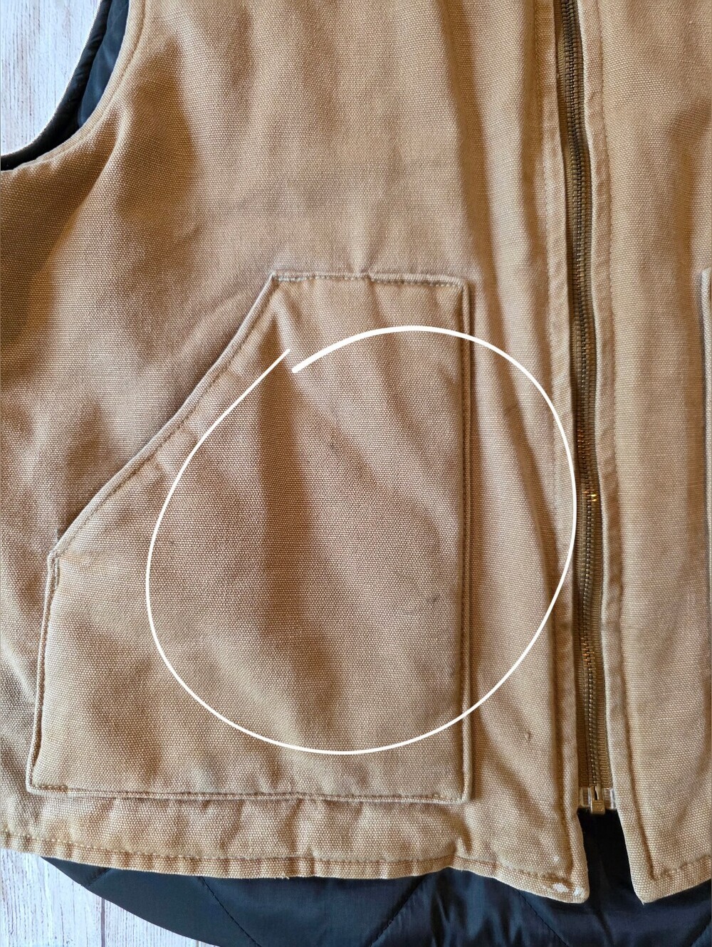 Carhartt Men's Size XL Vintage VQ186 Made In USA Full Zip Vest Quilted Lining - Picture 3 of 11
